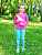 Джемпер "Единорог" с радугой и облаками - Размер 116 - Цвет розовый - интернет-магазин Bits-n-Bobs.ru