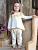 Джемпер "Балерина" для девочки с золотой короной из глиттера - Размер 116 - Цвет молочный - интернет-магазин Bits-n-Bobs.ru